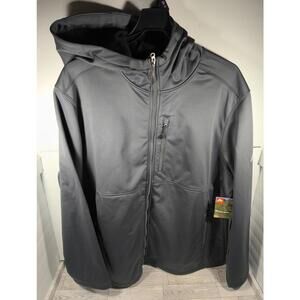 Ozark Trail Soft Shell Men's Size 2XL Gray Hooded Full Zip Jacket NWT